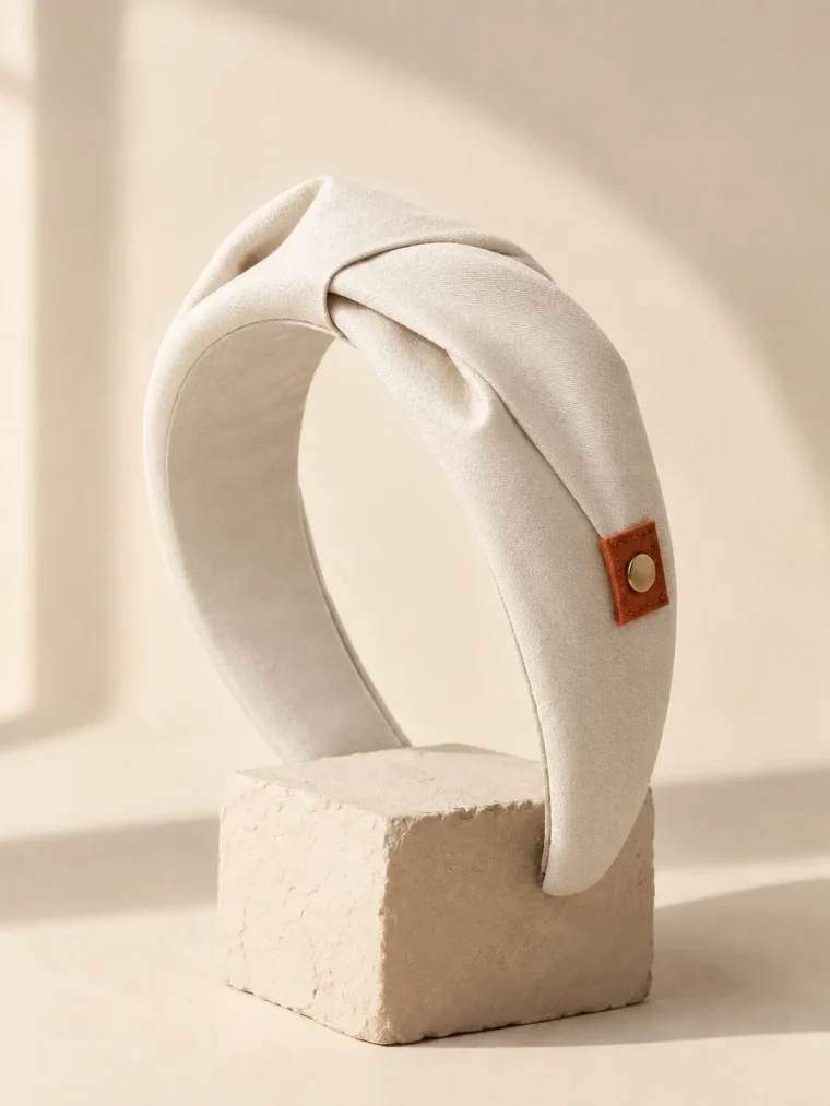 Arch Headband in Chalk