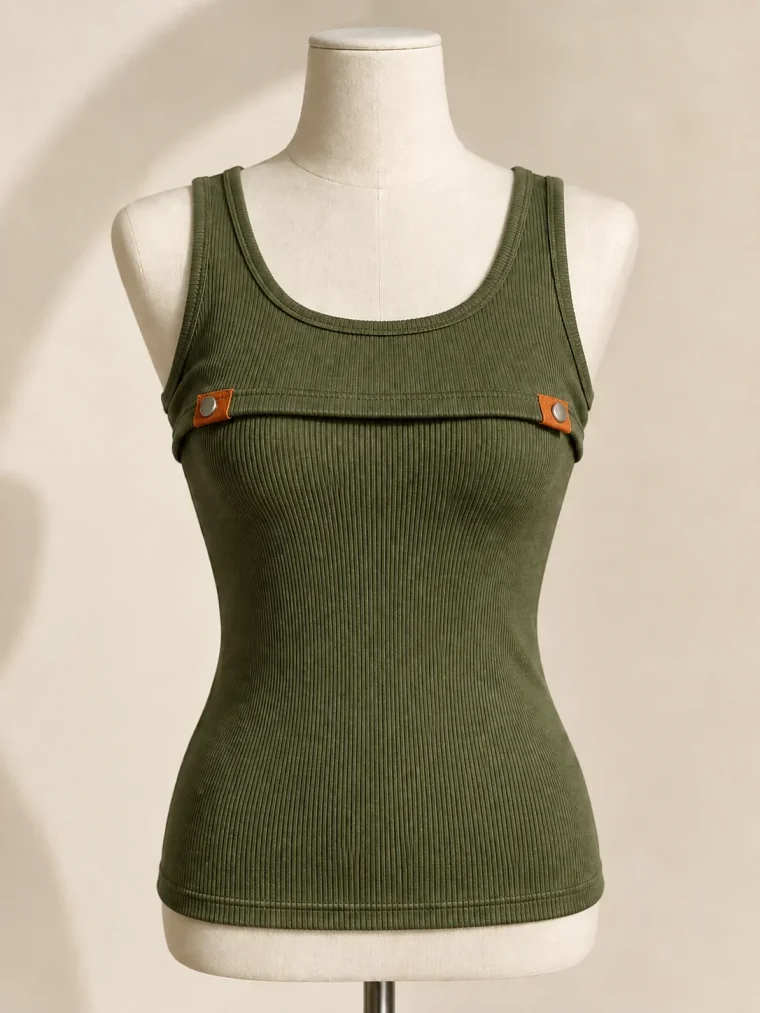 Beam Nursing Tank in Moss