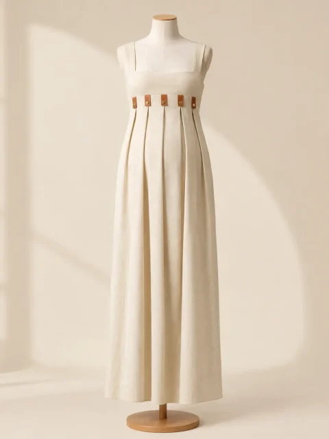 Colonnade Fold Dress, studio photo