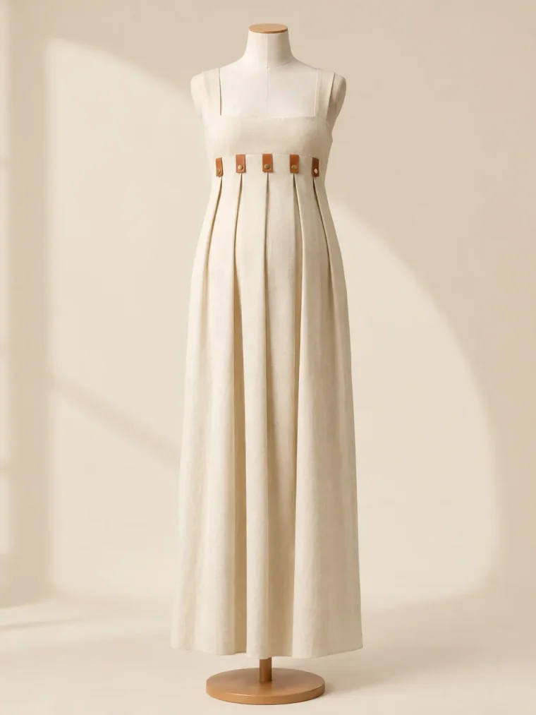 Colonnade Fold Dress, studio photo