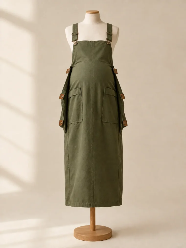 Dormer Fold Dress met elk vouwpaneel geopend