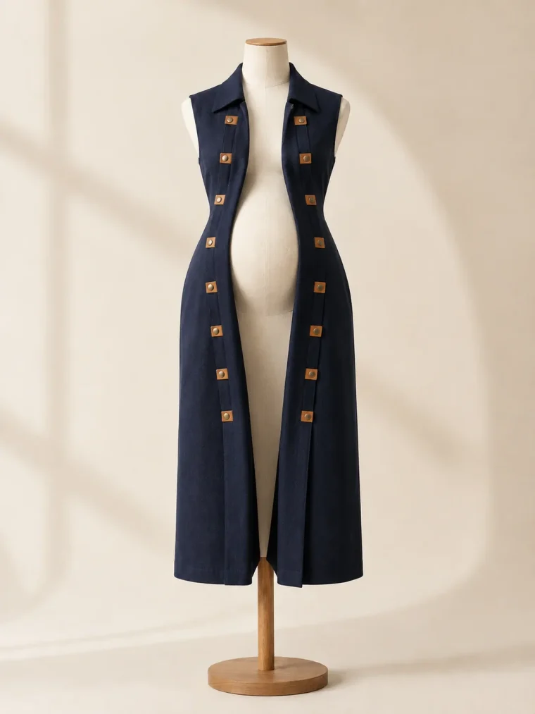 Facade Fold Dress with every fold panel opened