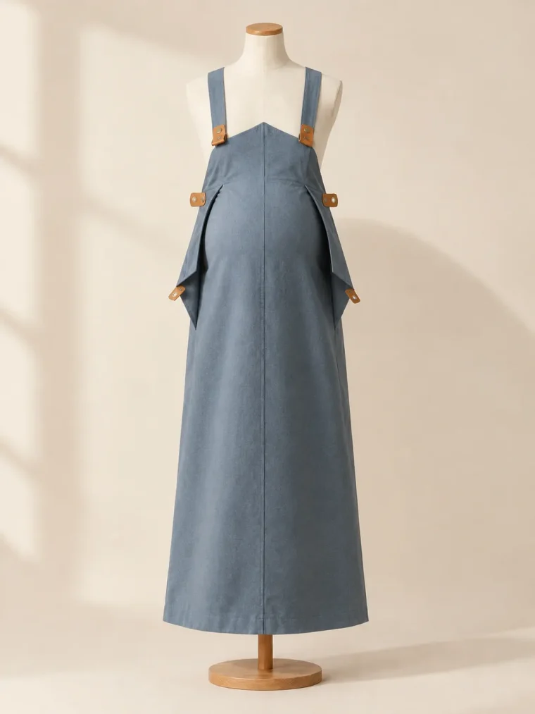 Gable Fold Dress with every fold panel opened