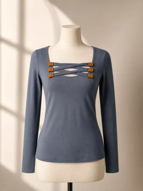 Lattice Nursing Top, studio photo