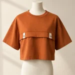 Ledge Boxy Nursing Tee, studio photo