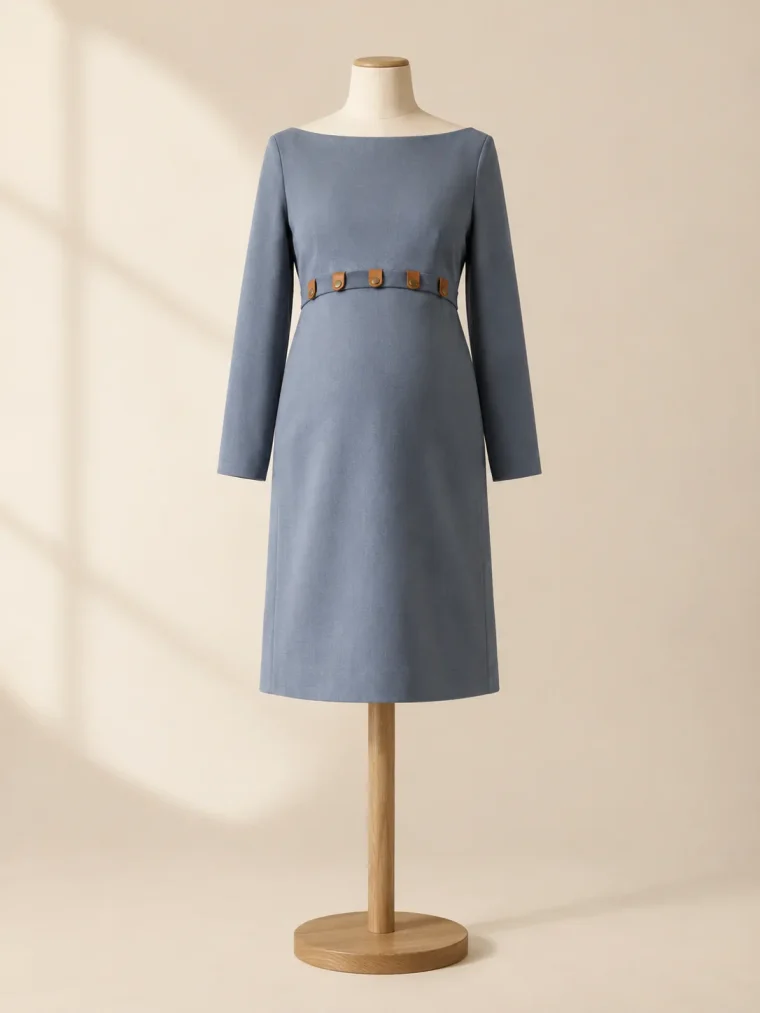 Lintel Fold Dress, studio photo