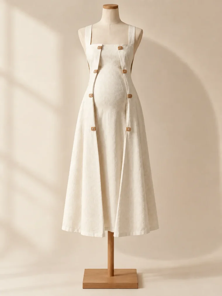 Loggia Fold Dress with every fold panel opened
