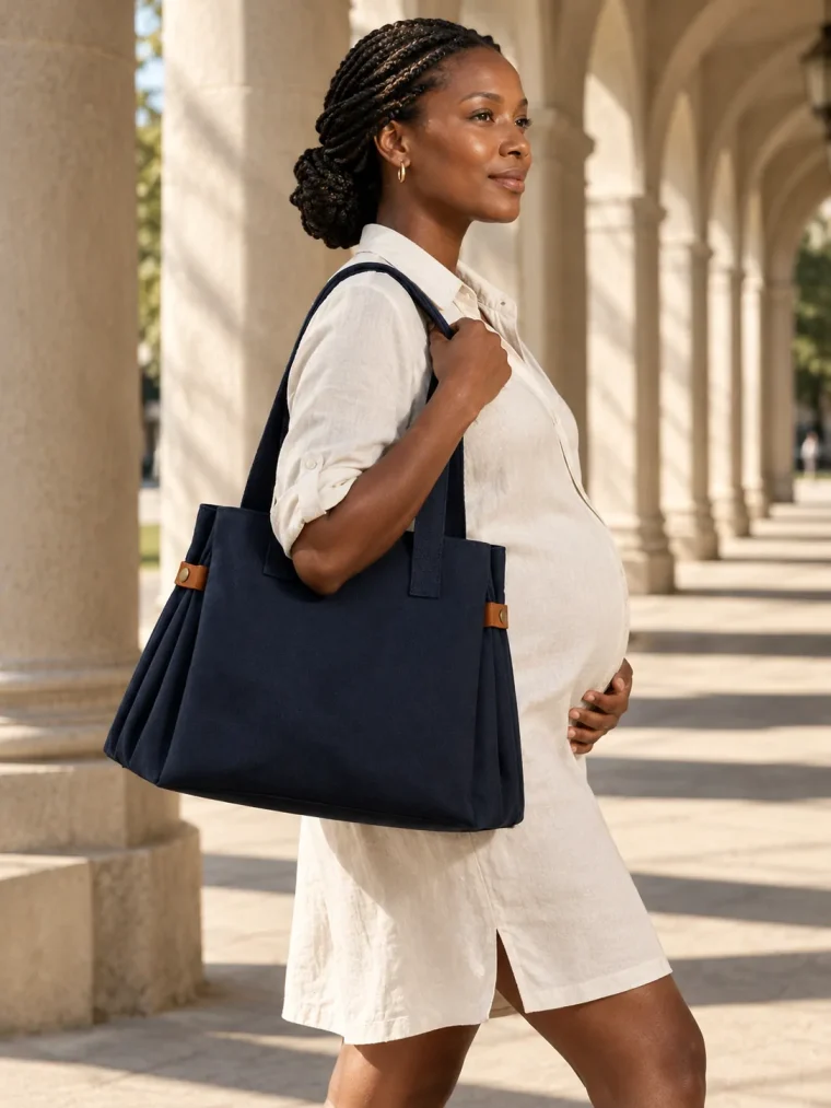 Porch Tote, carried on the shoulder