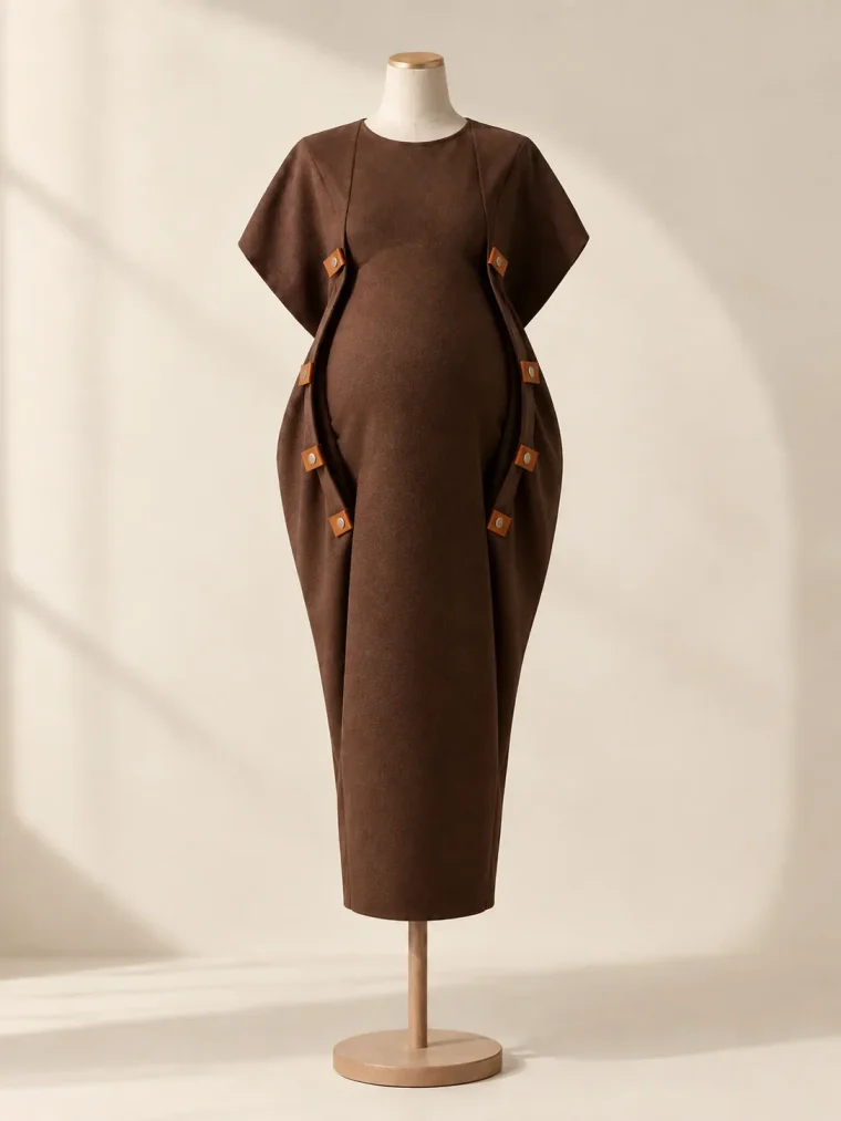 Rotunda Fold Dress with every fold panel opened