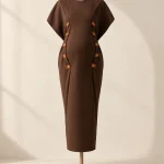 Rotunda Fold Dress, studio photo