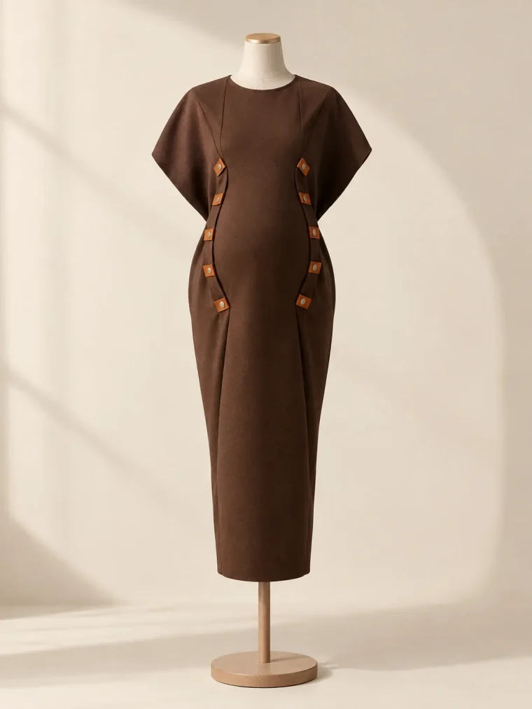 Rotunda Fold Dress, studio photo