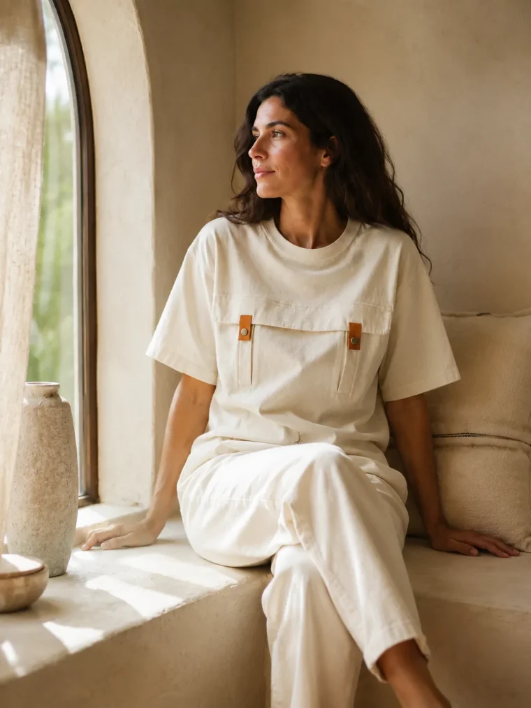 Sill Nursing Tee, gedragen