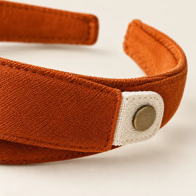 Tab Headband, close-up of the fold and tabs