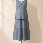 Terrace Fold Dress, studio photo