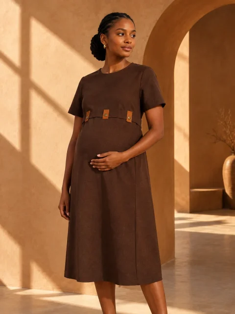 Transom Fold Dress, being worn