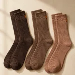 Umber Trio Lounge Socks, studio photo