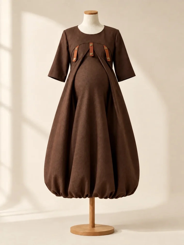 Vault Fold Dress with every fold panel opened