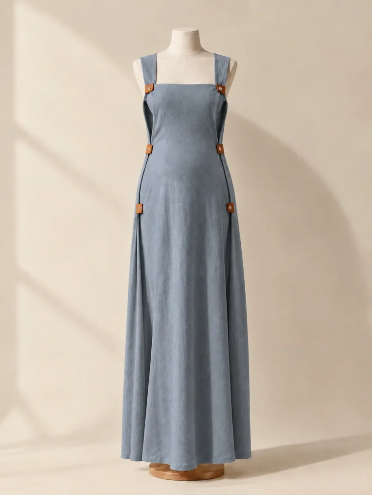Veranda Fold Dress in Slate