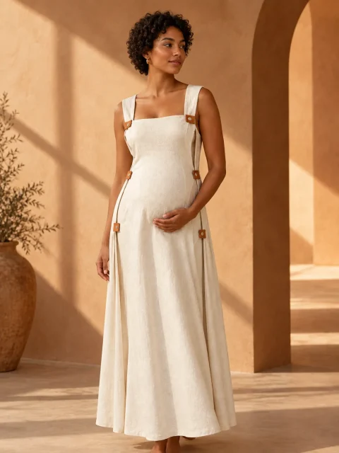 Veranda Fold Dress, being worn